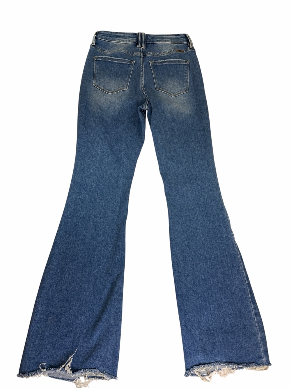KanCan Denim Wide-Leg Flare Jeans in Medium Blue - Picture 2 of 8